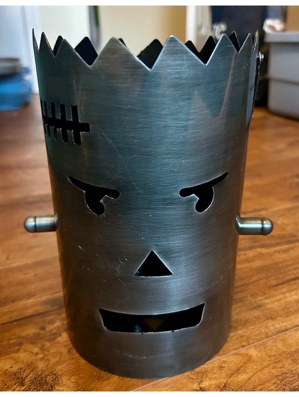 Black Metal Frankenstein Face Design Bi